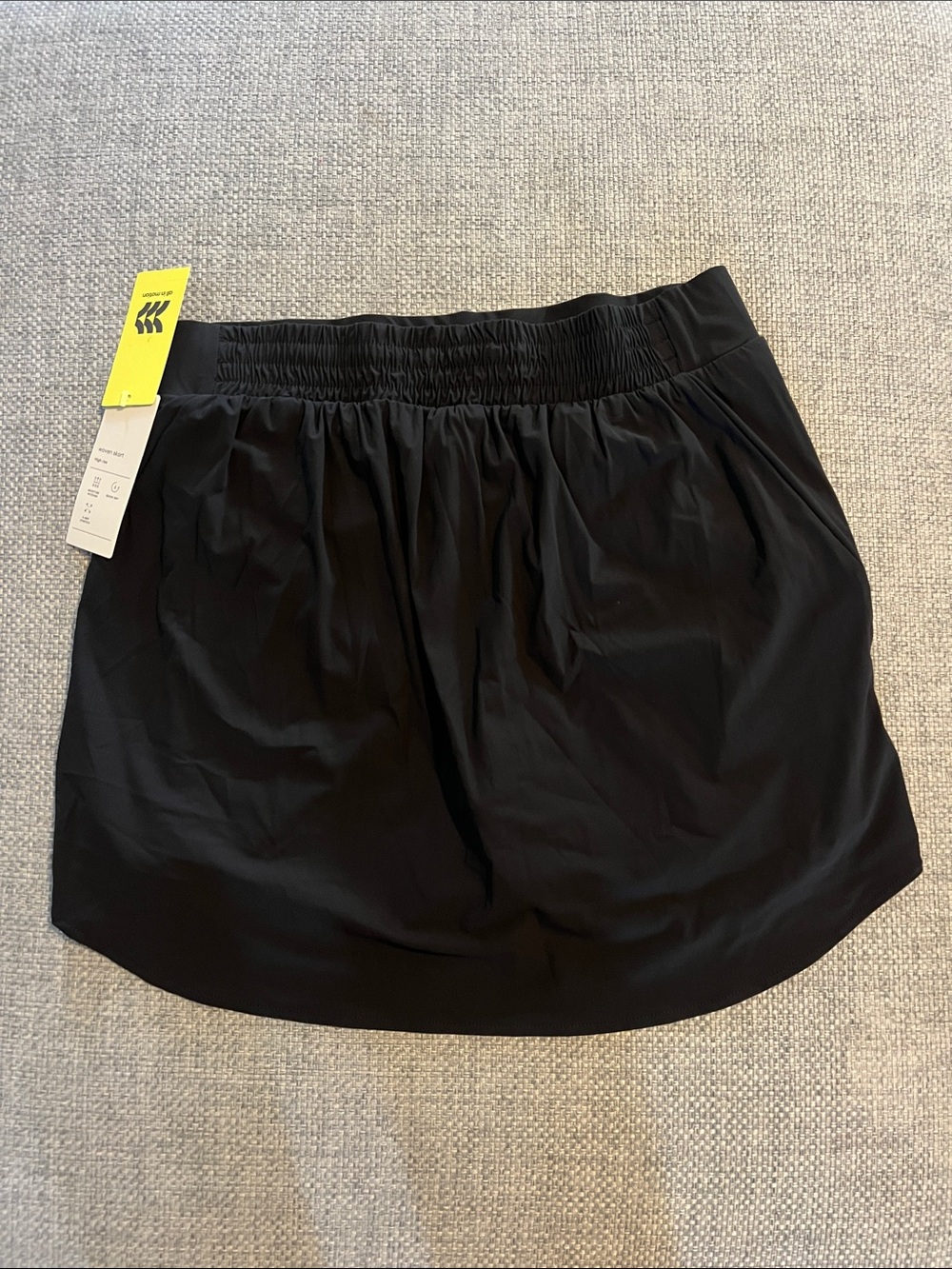 All in Motion Black High-Low Active Skirt - Picture 3 of 6